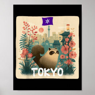 Poster Déguisement de Raton Laveur Animal Toxyko Drôle po