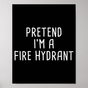 Poster Déguisement d'Halloween de borne d'incendie
