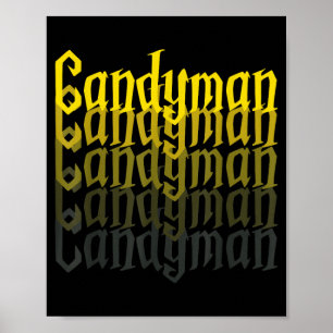 Poster Déguisement drôle d'Halloween Candyman Miroir Inve