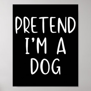 Poster Déguisement Enfant Drôle Simple Halloween Chien Pr