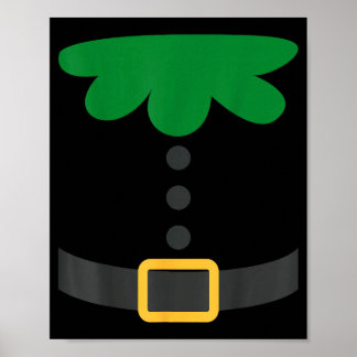 Poster Déguisement rapide de Noël prétendant être un elfe