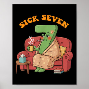Poster Déguisement Sick Seven 67 Halloween Amusement de j