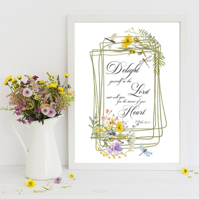 Poster Dégustez-vous dans le cadre fleur sauvage du Seign (Créateur téléchargé)