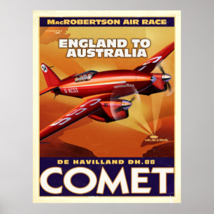 Poster deHavelland DH88 Comet Air Racer