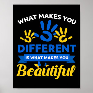 Poster Dehors Syndrome Jour Sensibilisation Ruban T21 Jou