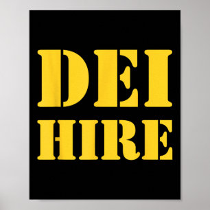 Poster Dei Hire, Diversité, Équité, Inclusion, Anti
