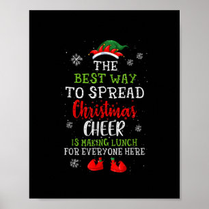 Poster Déjeuner dame Noël Joyeux Noël Noël Noël Noël Noël
