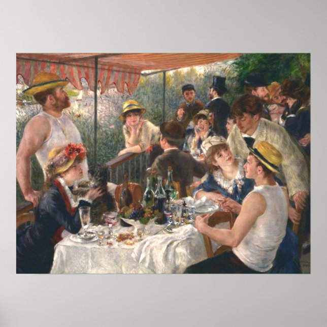 Poster Déjeuner De La Fête De Bateau Pierre Auguste Renoi (Devant)