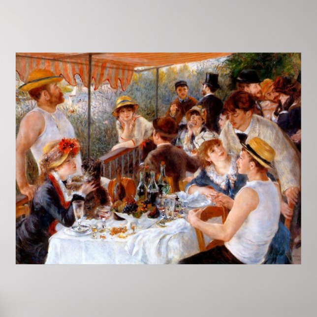 Poster Déjeuner de l'affiche de la fête nautique (Devant)
