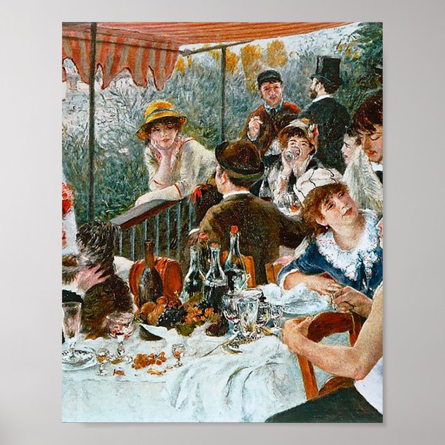 Poster Déjeuner de plaisance de Pierre-Auguste Renoir (Devant)