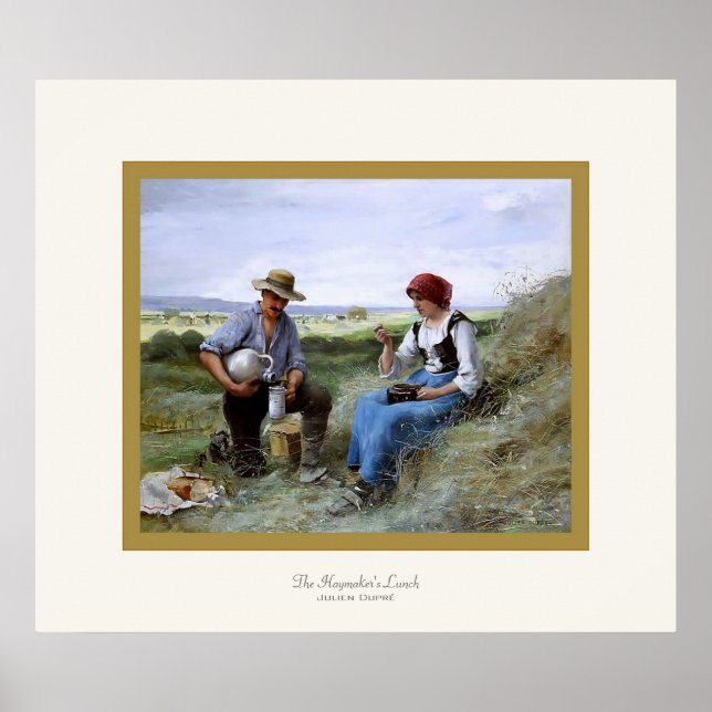 Poster Déjeuner du Haymaker ~ Julien Dupré ~ Beaux-Arts (Devant)