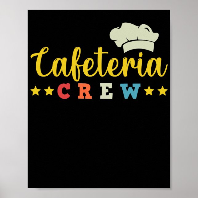 Poster Déjeuner Lady Cafétéria Crew Déjeuner Lady (Devant)