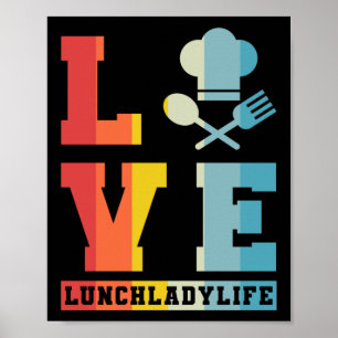 Poster Déjeuner Lady LoVeLunchladylife Déjeuner Lady