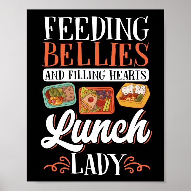 Poster Déjeuner Lady Nourrir Des Vins Et Pleins Coeurs (Devant)