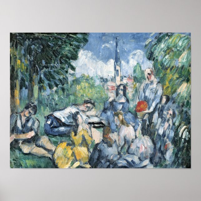 Poster Dejeuner sur l'herbe, 1876-77 (Devant)
