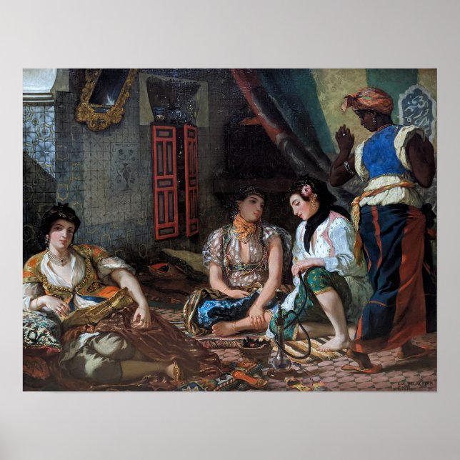 Poster Delacroix - Femmes D'Alger Dans Leur Appartement (Devant)