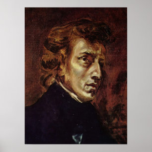 Poster Delacroix - Frederic Chopin