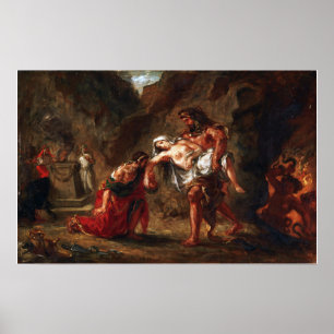 Poster Delacroix - Hercules Et Alcestis