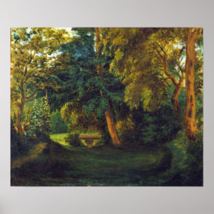 Poster Delacroix - Jardin de George Sand à Nohant