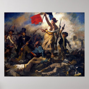 Poster Delacroix - Liberté à la tête du peuple