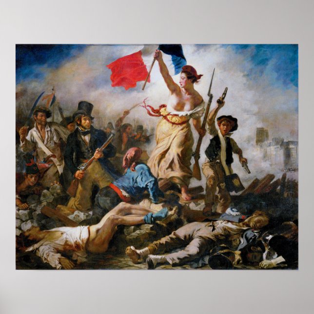 Poster Delacroix - Liberté À La Tête Du Peuple (Devant)