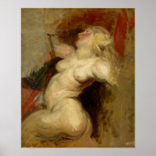 Poster Delacroix - Néréide (D'après Rubens) 1822