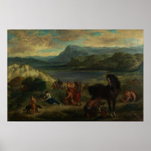 Poster Delacroix - Ovide In Scythians 1859