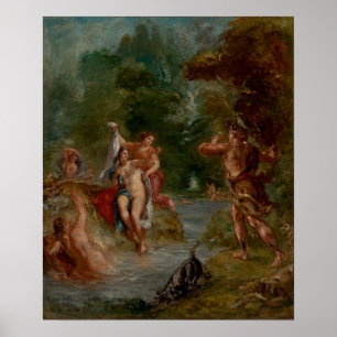 Poster Delacroix - Quatre Saisons Été Diana Surpris B...