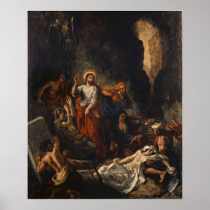 Poster Delacroix - Résurrection de Lazare 1850