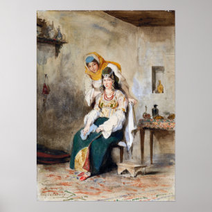 Poster Delacroix - Saada Femme d'Abraham Ben Chimol Et …