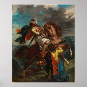 Poster Delacroix - Un Turc Se Rend À Un Horseman Grec...
