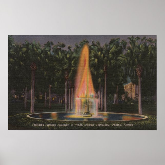 Poster Deland, Floride - Stetson University (Devant)