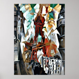 Poster Delaunay - La Tour Rouge