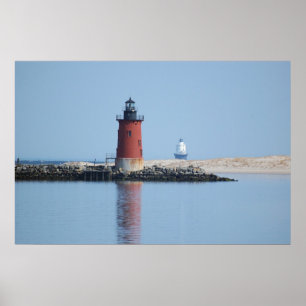 Poster Delaware Breakwater & Harbour of Refuge Lighthouse