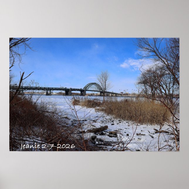 Poster Delaware glacée (Devant)