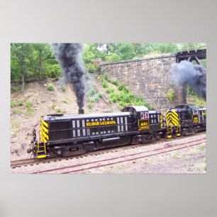 Poster Delaware Lackawanna Railroad Alco RS-3