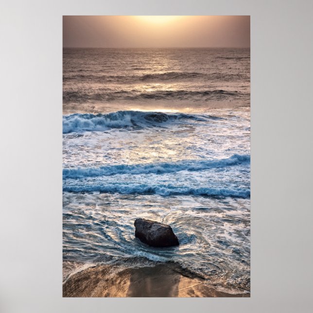 Poster Delicate Beach Sunset (Devant)