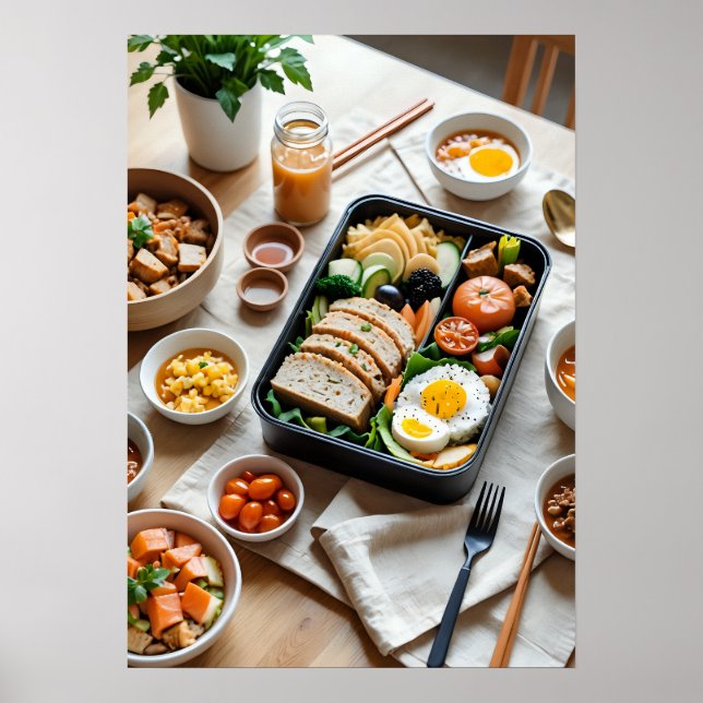 Poster Délicieux aliments (Devant)