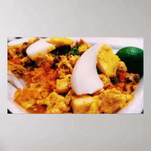 Poster Délicieux Palabok Plat Pinoy Nourriture