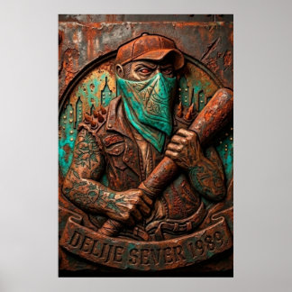 Poster Delije Sever 1989 Embossed