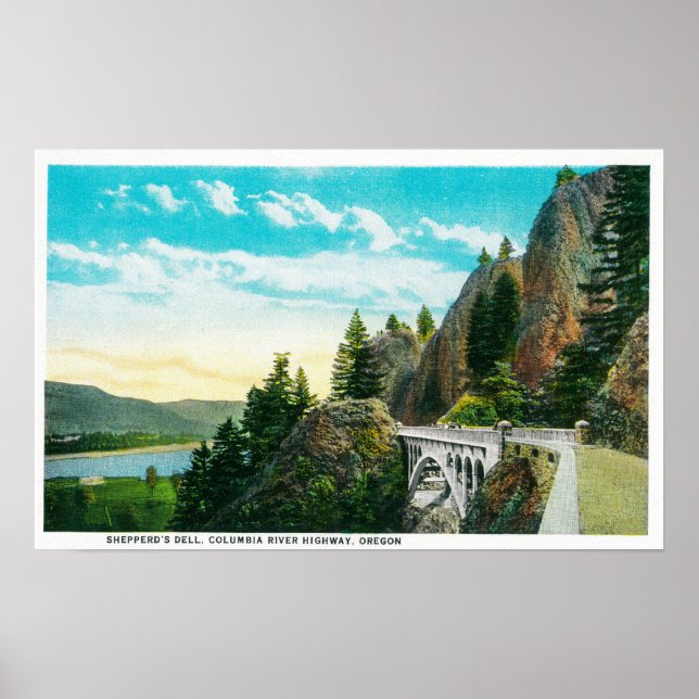 Poster Dell de Shepberd sur Columbia River (Devant)