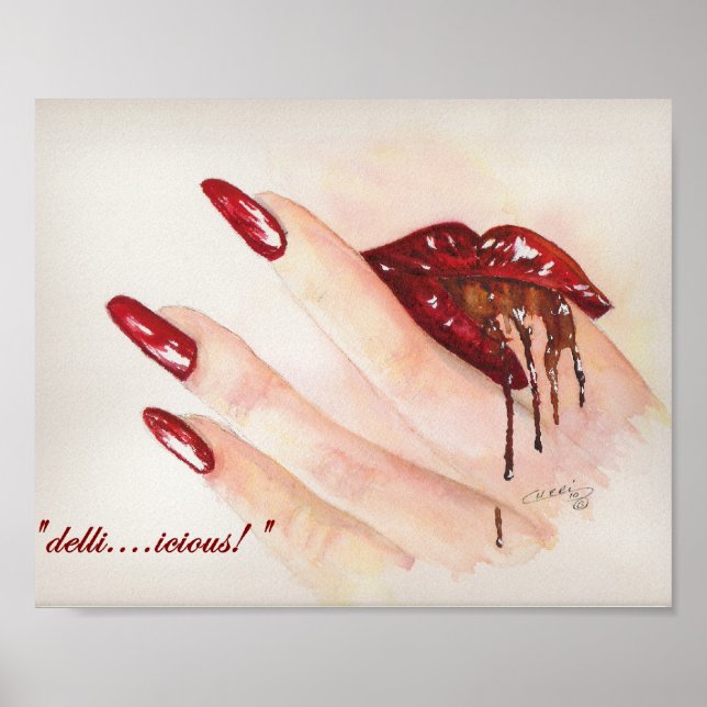 Poster "delli...Impression .icious !" 8 po x 10 po (Devant)