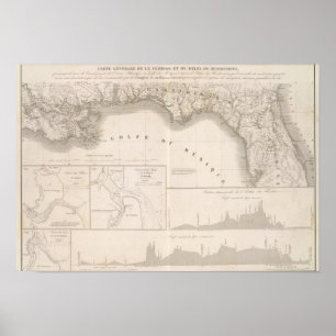 Poster Delta de canal du Mississippi