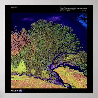 Poster Delta de la rivière Lena