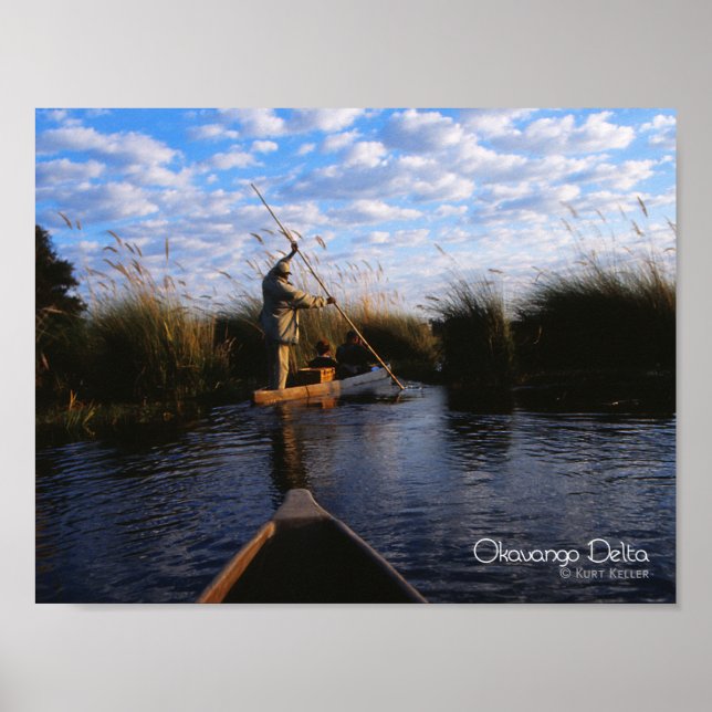 Poster Delta d'Okavango (Devant)