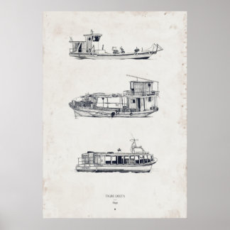 Poster Delta du Tigre : Navires Première partie Impressio