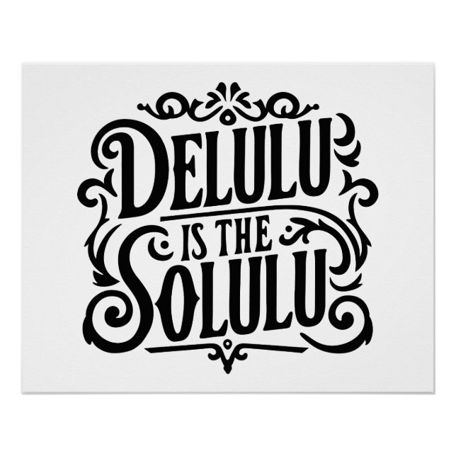 Poster Delulu est le solulu (Devant)