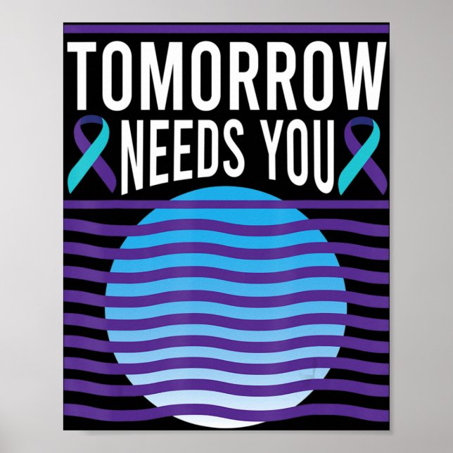 Poster Demain aura besoin de vous Sensibilisation au suic (Devant)
