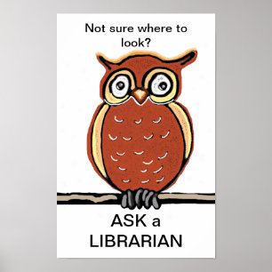 Poster Demandez à un bibliothécaire