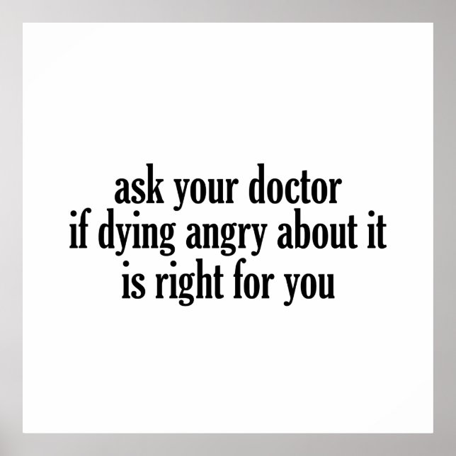 Poster Demandez à votre médecin (Devant)